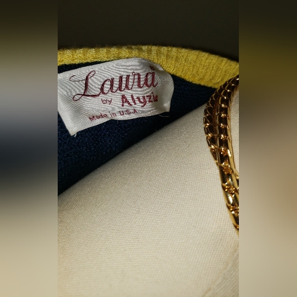 Vintage Navy Women's Sweater And Skirt - Picture 2 of 10